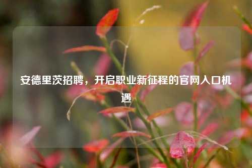 安德里茨招聘,开启职业新征程的官网入口机遇