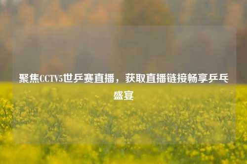 聚焦CCTV5世乒赛直播,获取直播链接畅享乒乓盛宴