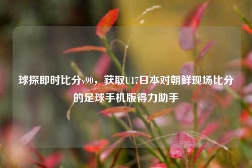 球探即时比分v90,获取U17日本对朝鲜现场比分的足球手机版得力助手