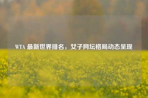 WTA 最新世界排名，女子网坛格局动态呈现