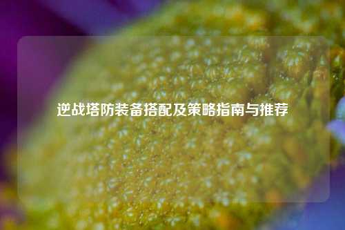 逆战塔防装备搭配及策略指南与推荐