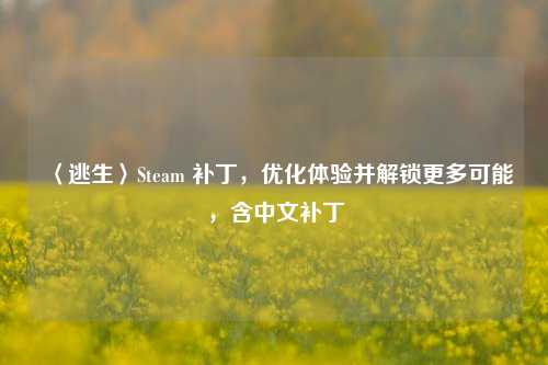 〈逃生〉Steam 补丁，优化体验并解锁更多可能，含中文补丁