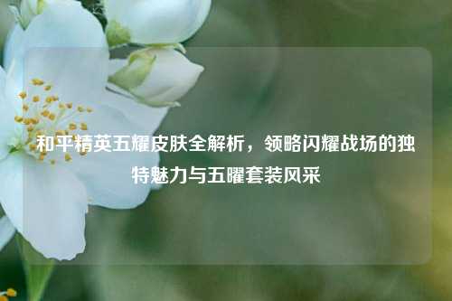和平精英五耀皮肤全解析，领略闪耀战场的独特魅力与五曜套装风采