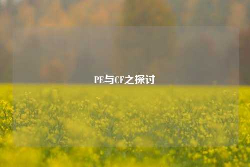 PE与CF之探讨