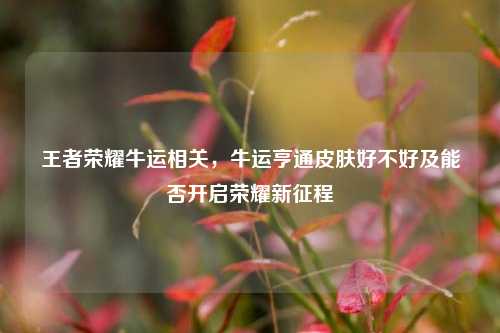 王者荣耀牛运相关，牛运亨通皮肤好不好及能否开启荣耀新征程
