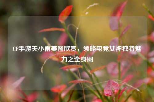 CF手游关小雨美图欣赏，领略电竞女神独特魅力之全身图