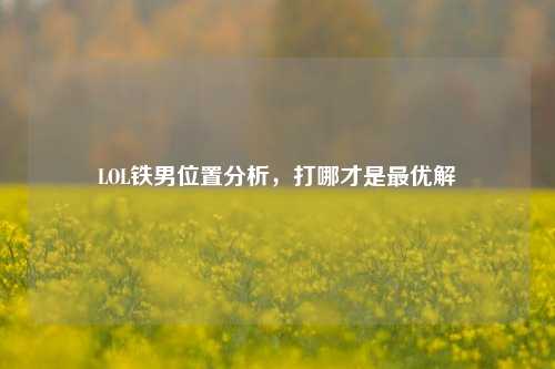 LOL铁男位置分析，打哪才是最优解