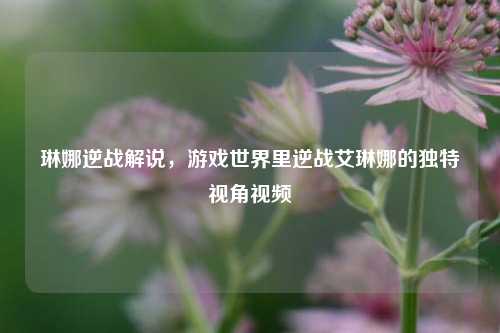 琳娜逆战解说,游戏世界里逆战艾琳娜的独特视角视频