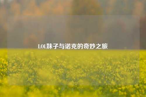 LOL妹子与诺克的奇妙之旅