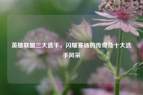 英雄联盟三大选手，闪耀赛场的传奇及十大选手风采