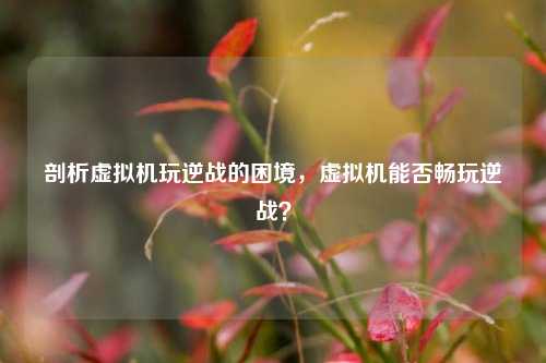 剖析虚拟机玩逆战的困境，虚拟机能否畅玩逆战？