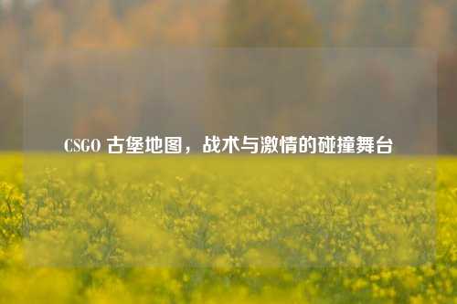CSGO 古堡地图，战术与激情的碰撞舞台