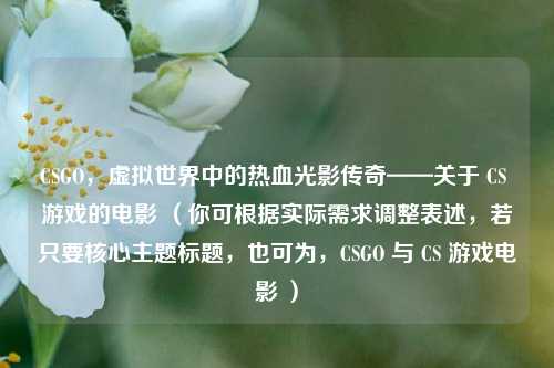 CSGO,虚拟世界中的热血光影传奇——关于 CS 游戏的电影 (你可根据实际需求调整表述,若只要核心主题标题,也可为,CSGO 与 CS 游戏电影 )