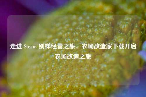 走进 Steam 别样经营之旅，农场改造家下载开启农场改造之旅