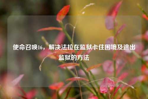 使命召唤16，解决法拉在监狱卡住困境及逃出监狱的方法