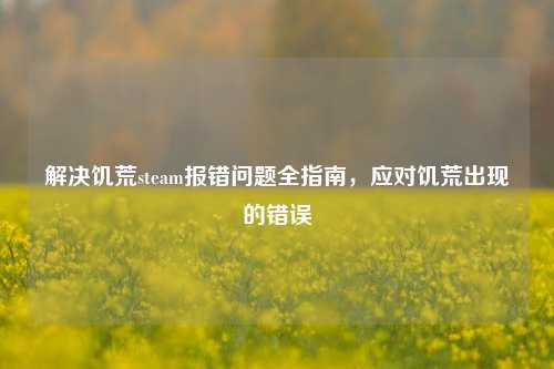 解决饥荒steam报错问题全指南,应对饥荒出现的错误