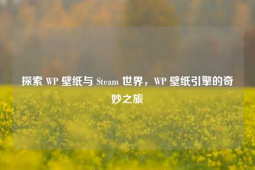探索 WP 壁纸与 Steam 世界,WP 壁纸引擎的奇妙之旅