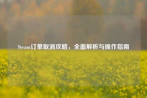 Steam订单取消攻略，全面解析与操作指南