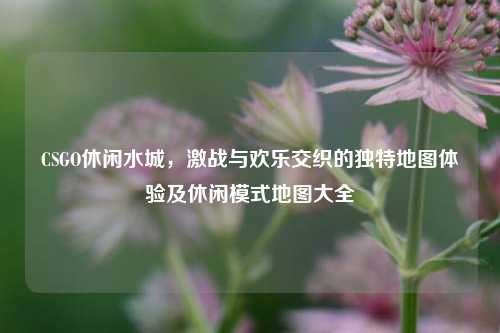 CSGO休闲水城，激战与欢乐交织的独特地图体验及休闲模式地图大全