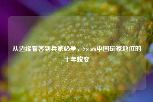 从边缘看客到兵家必争,Steam中国玩家地位的十年蜕变