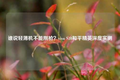 谁说轻薄机不能刚枪?vivo S10和平精英深度实测