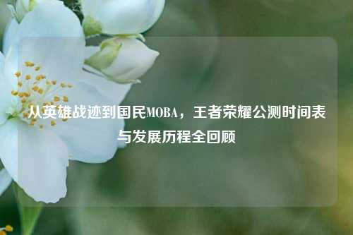 从英雄战迹到国民MOBA，王者荣耀公测时间表与发展历程全回顾